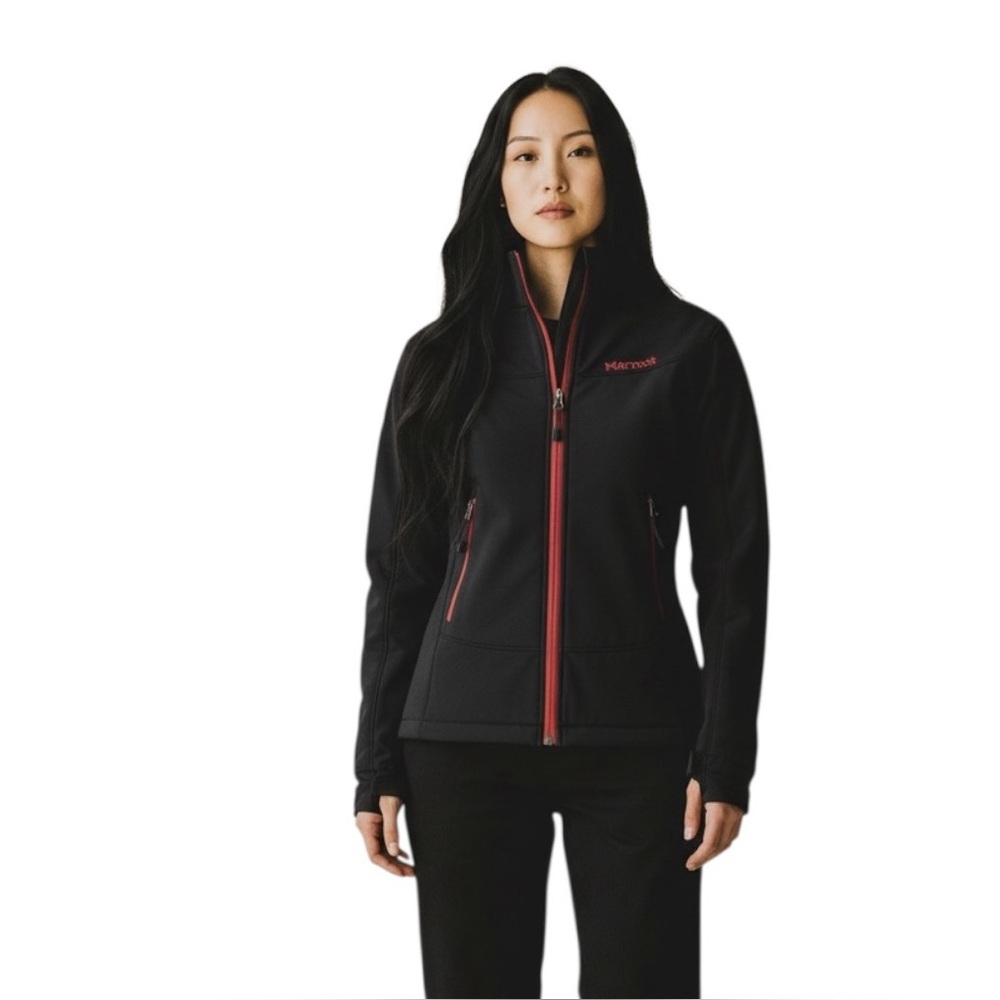 Marmot Snazette Full Zip Soft Shell Jacket Hiking Camping Gorpcore